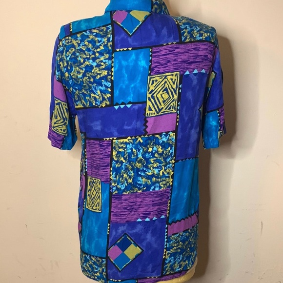 Vintage multicolored blouse - Picture 2 of 2